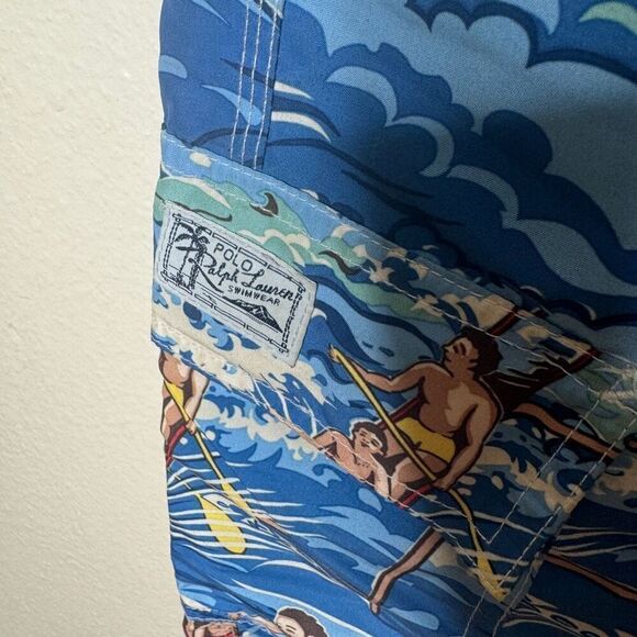 Polo Ralph Lauren Shorts Mens 4XB Tropical Pattern Street Style Swimwear Surfers - Picture 3 of 11